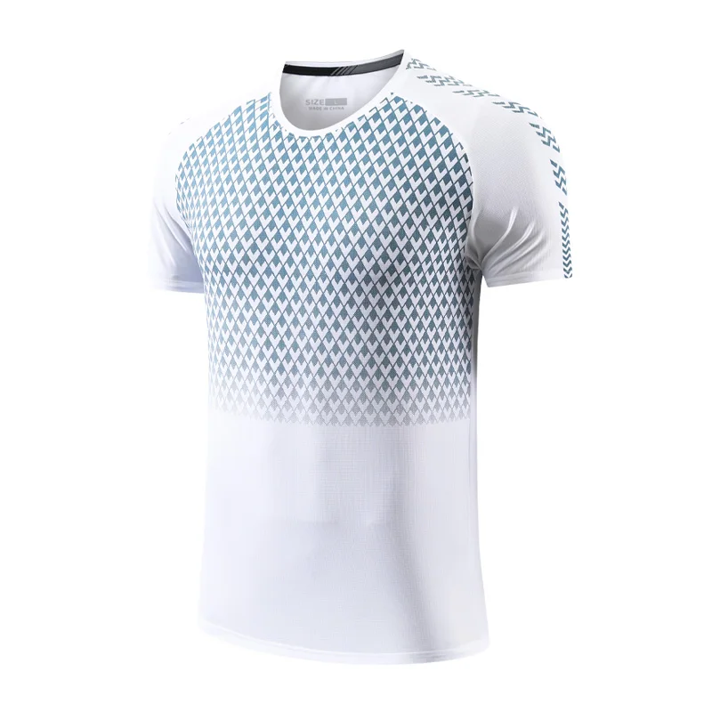 

Sport Print Shirts Fashion Breathable Muscle Bodybuilding Men Short Sleeve Gym Workout Quick Dry Outdoors T Shirts