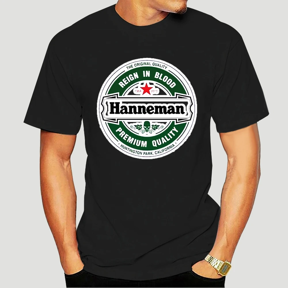Футболка Hanneman Jeff Hanneman Мужская, тенниска из металла, майка черного цвета, брендовая, 6718X, на лето