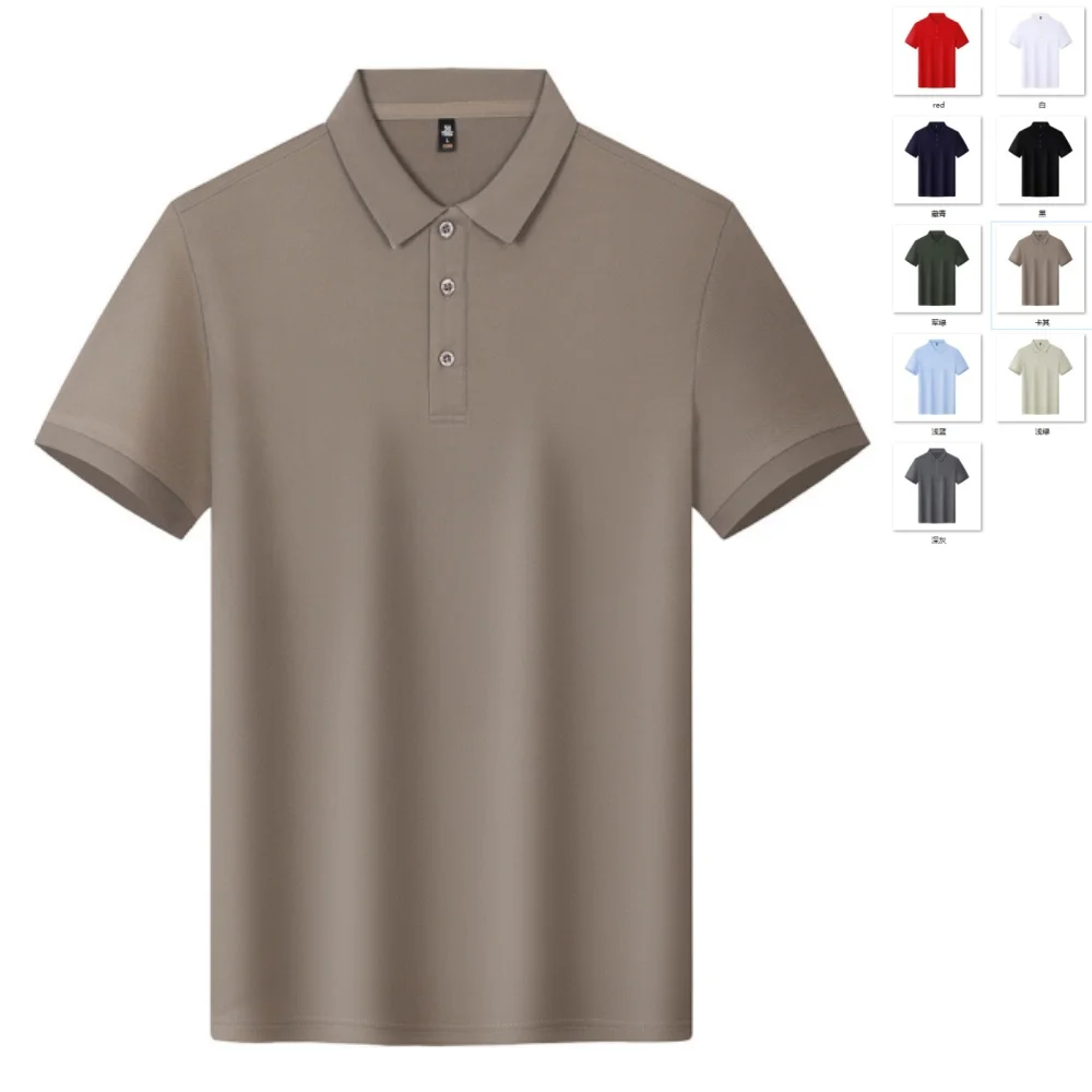 High Quality Golf Shirt Sports Casual Functional Polo Shirt Unisex Sunscreen Breathable Lapel Short-sleeved T-shirt Summer