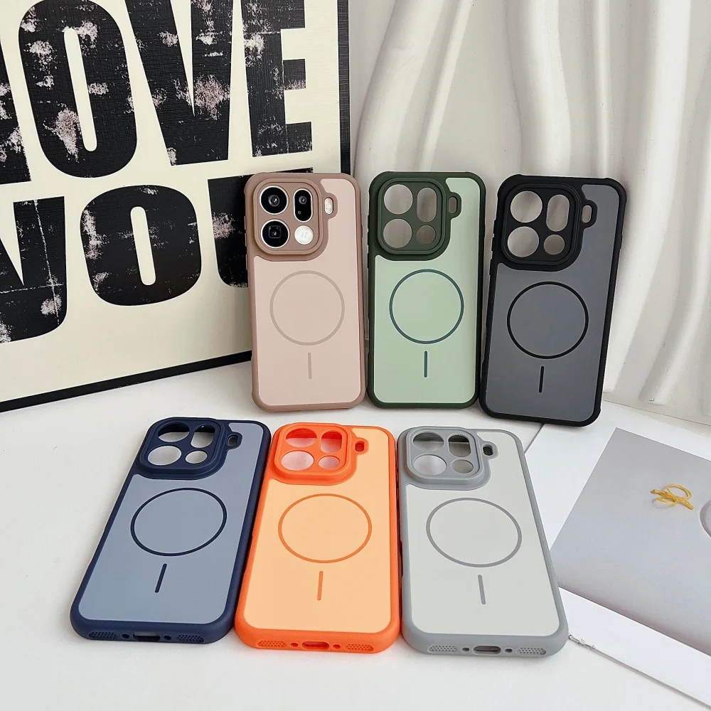 Enhanced Magnetic Phone Case with Wireless Charging, Shockproof Design, and Heat Dissipation Technology