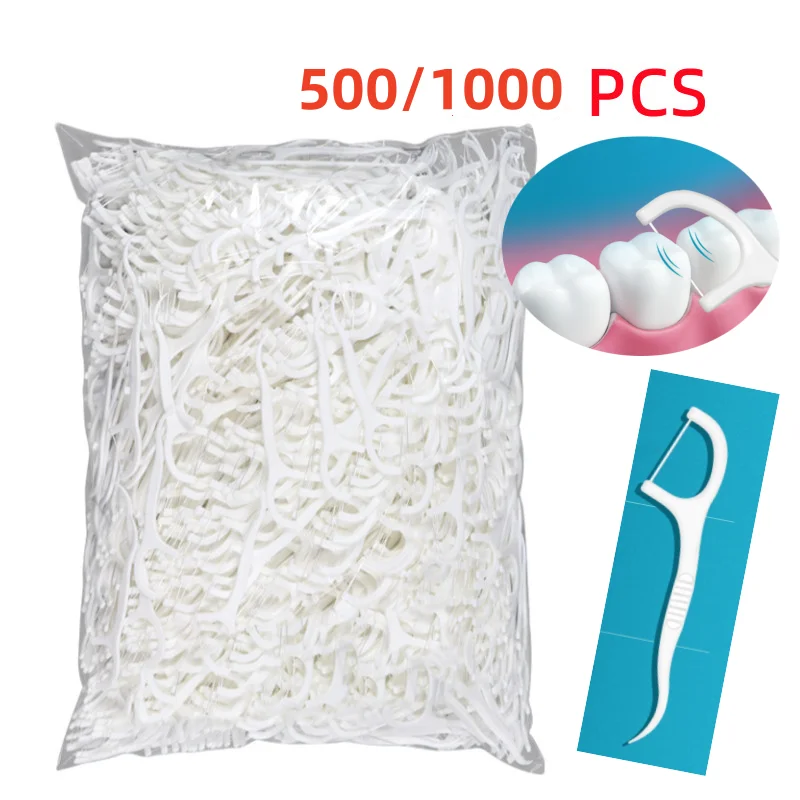 Polymer Dental Floss for Teeth Cleaning Oral Hygiene Care YS00010-500PCS bagged dental floss