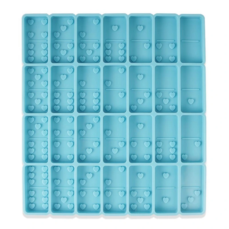 

Love Heart Domino Mold, Standard Domino Mold for Resin, Domino Game Mold for Pendant Epoxy Molds