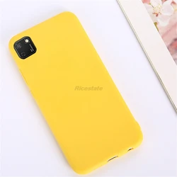 Sleek Matte Soft TPU Silicone Case - Premium Protective Cover for Honor 20 Lite (Yellow)