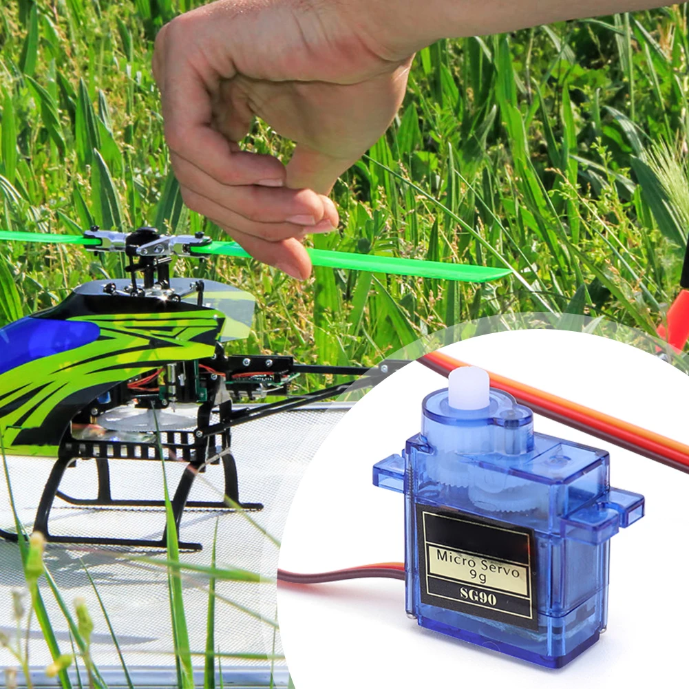 1-20pcs Micro Servo Motor SG90 9G for RC Planes Robot Arm 180&deg;/360&deg; Fixed-Wing Motor Control for Airplane Helicopter
