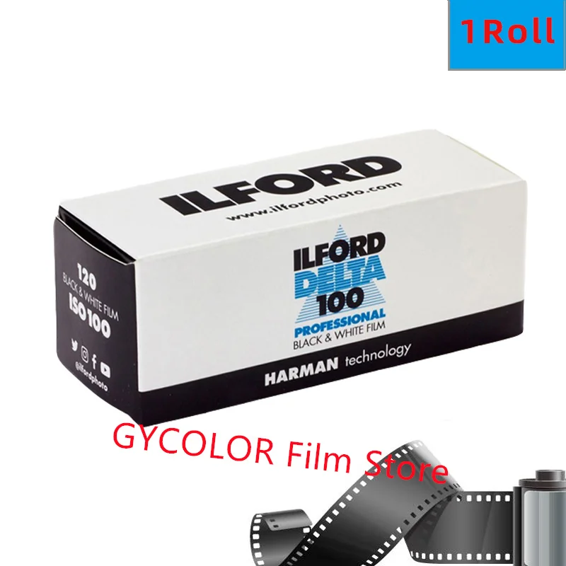 1/2/3/5/10 Rolls Original ILFORD DELTA 100 120 Professional Black
