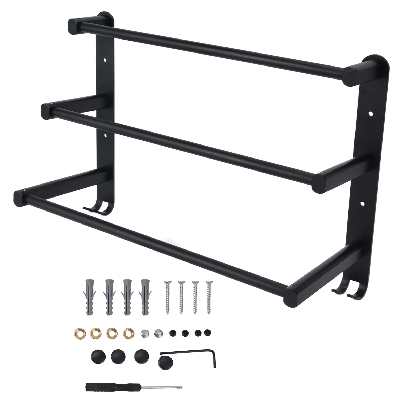 

Bathroom Towel Rack 3 Tiers Bath Towel Bar Multipurpose for Balcony