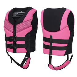 Life Vest for Youth, Kids, Toddler Boys Girls in Pink or Orange Neoprene Life Vest Safety Swimsuit Float Swimwear Bathing Suit