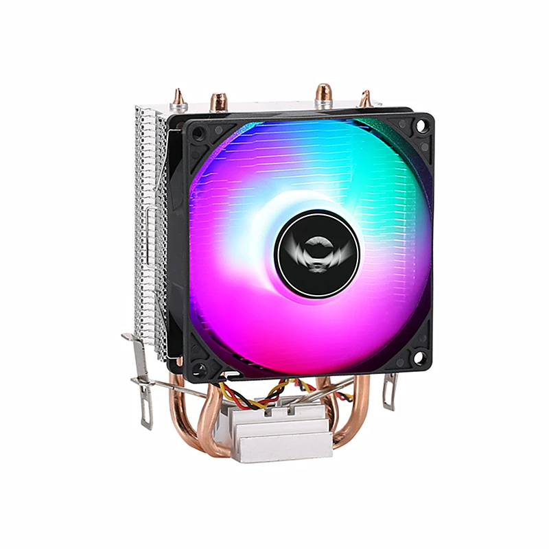CPU Cooler Pure Copper 2 Heatpipes Cooling Air-cooled Mute Fan Intel LGA 2011 1700 775 1150 1155 1200 1366 AMD AM3 AM4 X79 X99 cooling fan