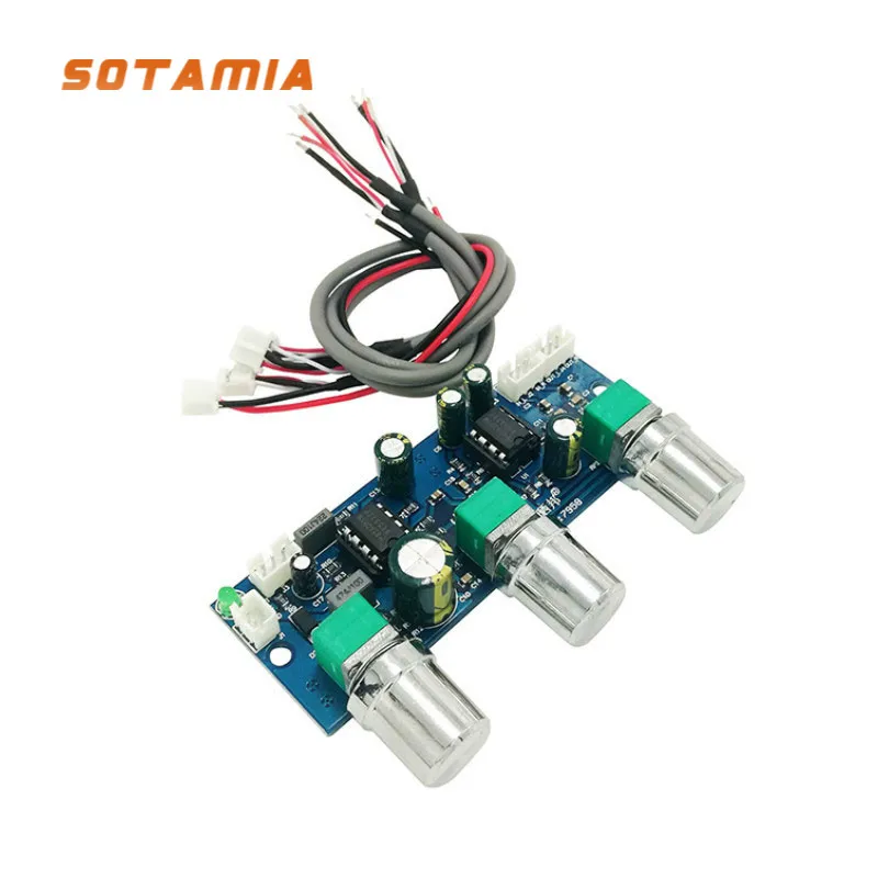 

Низкочастотный фильтр SOTAMIA, басовый сабвуфер, предусилитель, Hi-Fi усилитель, аудиоплата, предусилитель 2,1, одиночная мощность, DC9-32V, умный дом