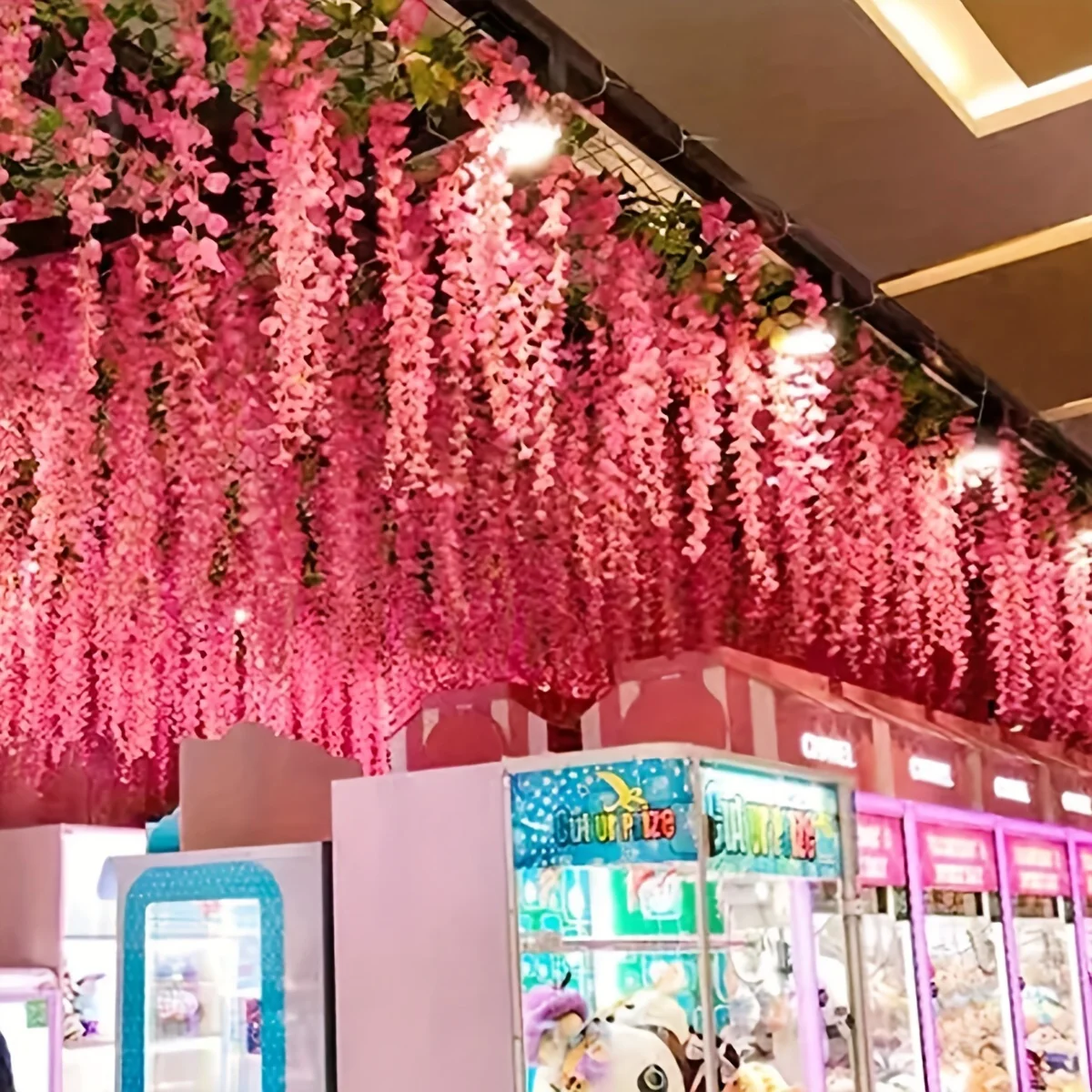 12pcs-Wisteria Artificial Flower Vine Belt Home Decoration