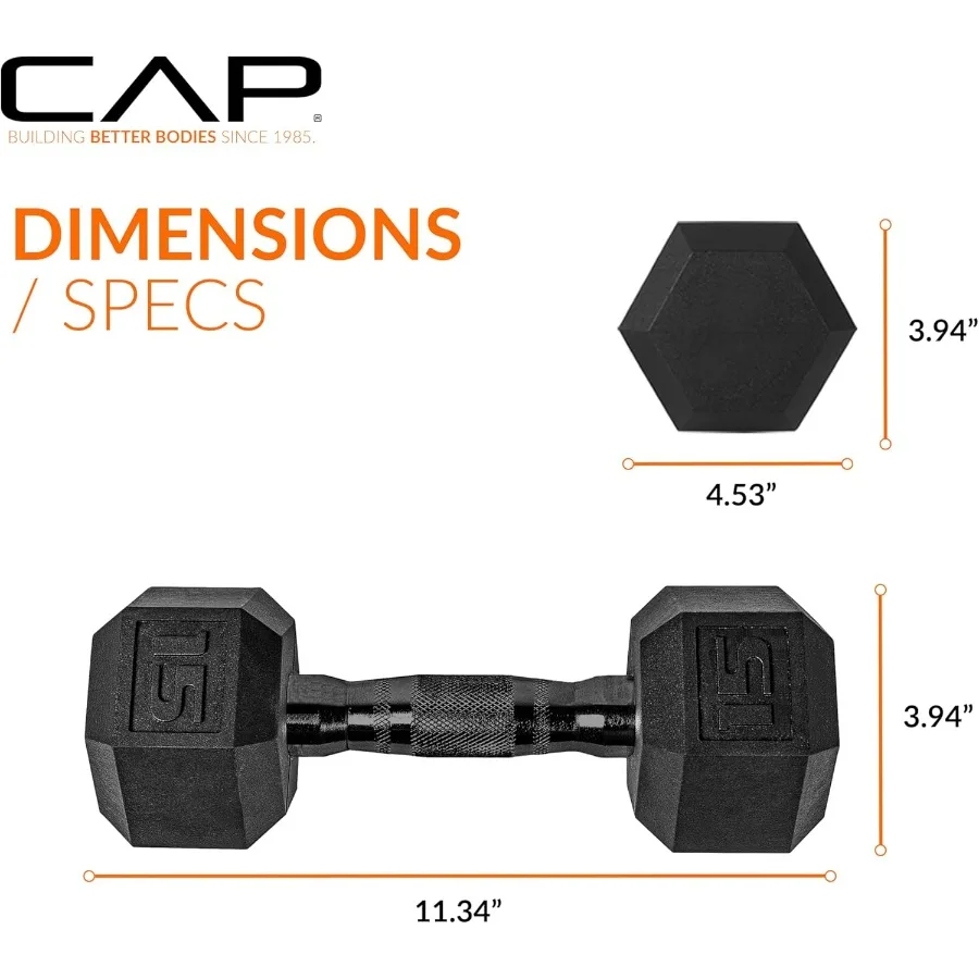 50 lbs Coated Dumbbell Set |10LBx2, 15lbx2 Set