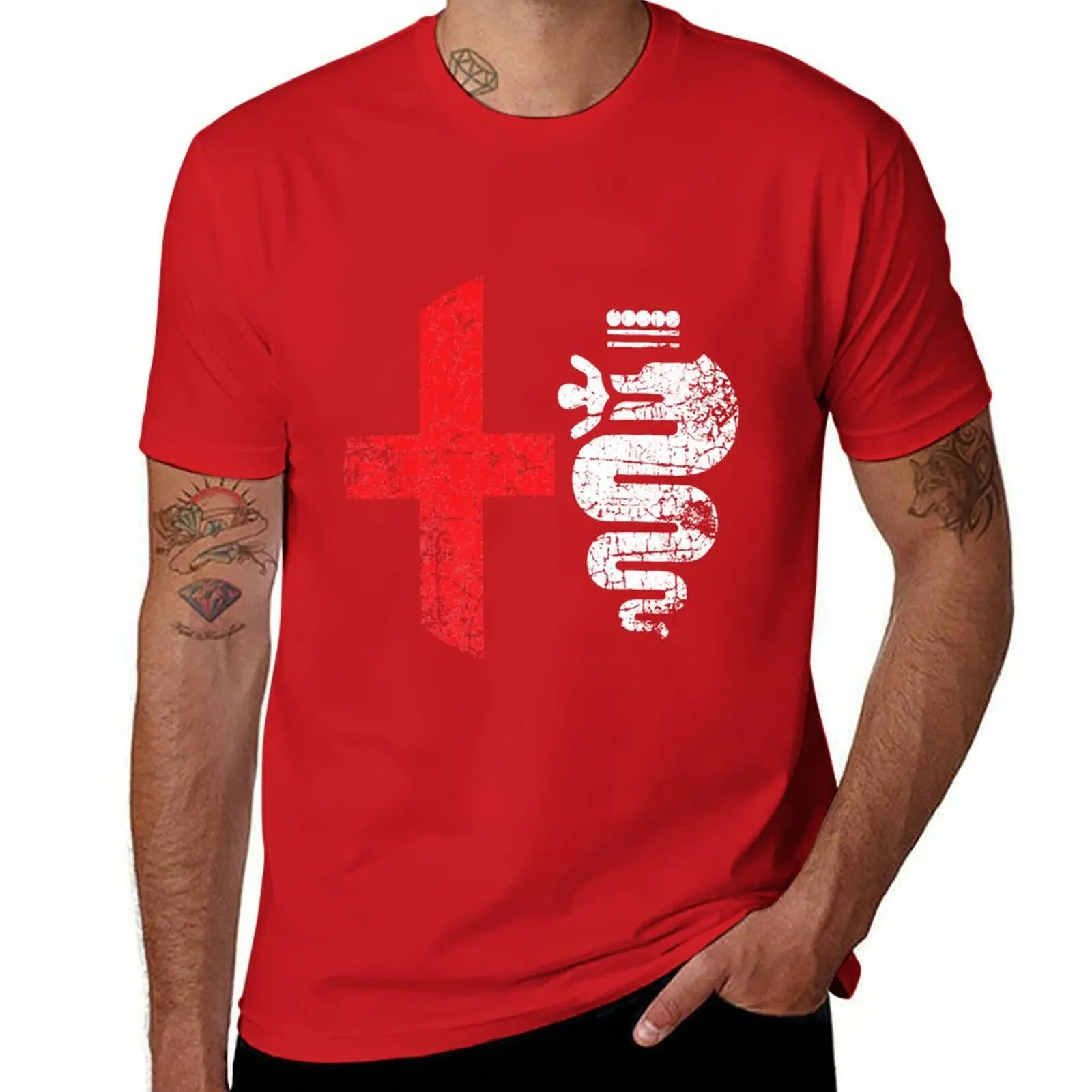 Alfa Car Drivers Stylish Grunge Logo Oversized White T-Shirt