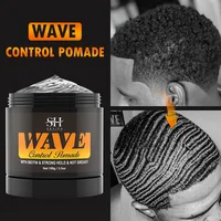 Biotin Wave Pomade For Deep Waves 360 Strong Hold Hair Styling Cream Wavy Hair Oil With Brush Waves Cream For African Black Men 2