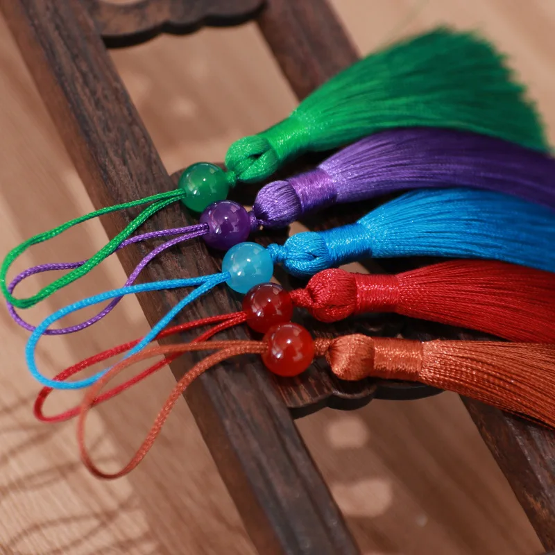 폴리에스터 실크 태슬 수직 태슬 장식 공예 DIY 쥬얼리 홈 데코레이션 바느질 커튼 액세서리 프린지 트림
