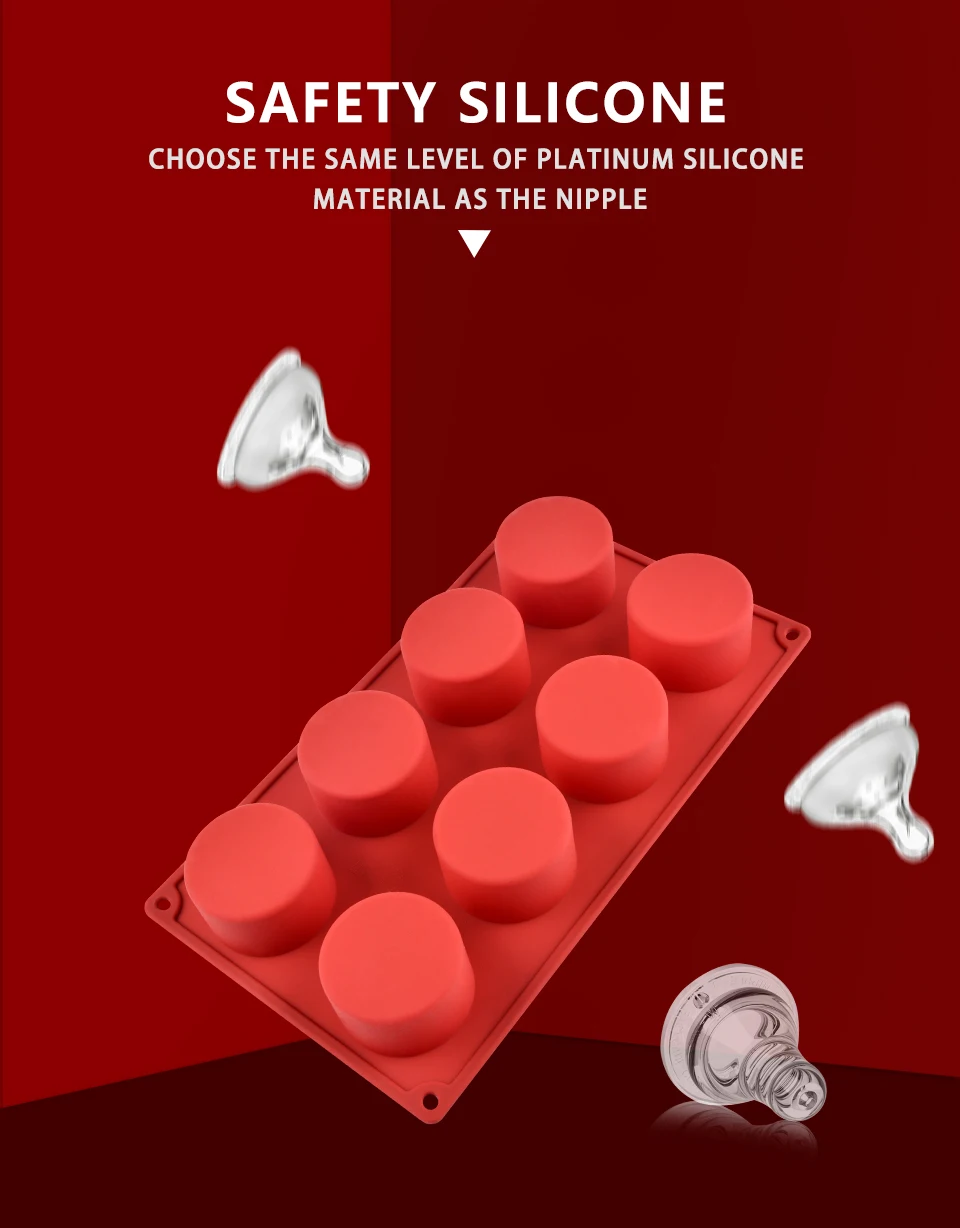 Description Picture 5 of itemHalf Ball Flat Cylinder Silicone Mold For Baking Halfspere Ball Chocolate Cookie Sandwich Muffin Cupcake Brownie Cake Pudding