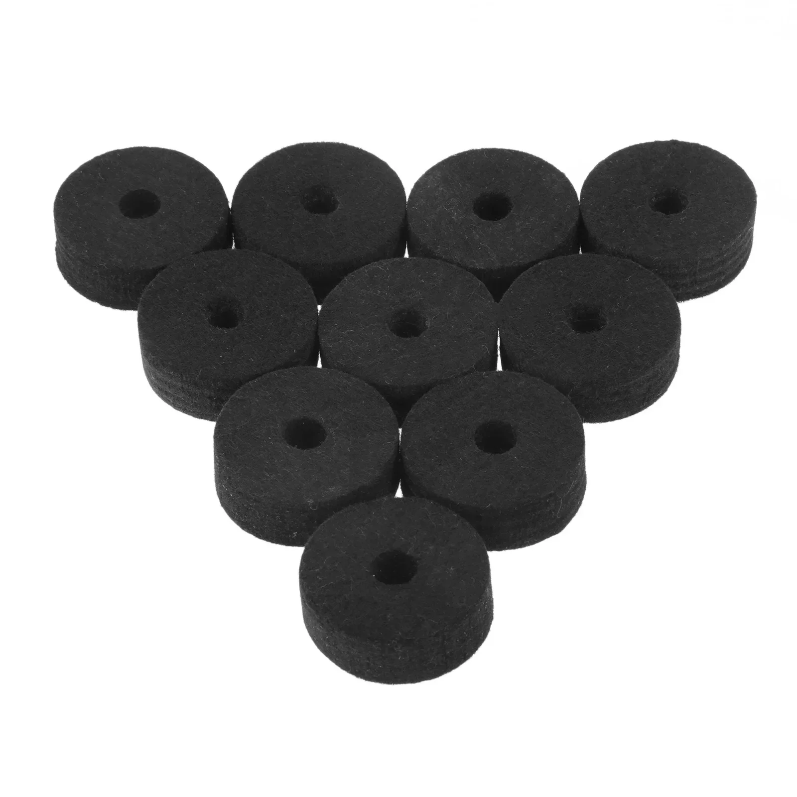 Drum Replacement Parts 10 Pcs Cymbal Hi-Hat Felt Pads Felt Strap Button Washer Cymbal Stand Washer Bass Drum Silencer Pads Stackers