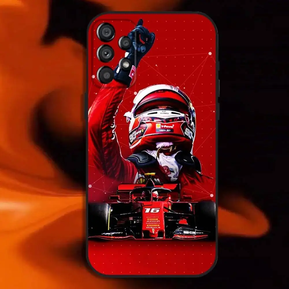 Charles Leclerc F1 Soft Black Phone Case