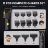 SEJOY 2 Pcs/set Hair Clippers Men Trimmer Kit for Barber Mens Beard Haircut Set Professional Hair Cutting Barber Machines 6