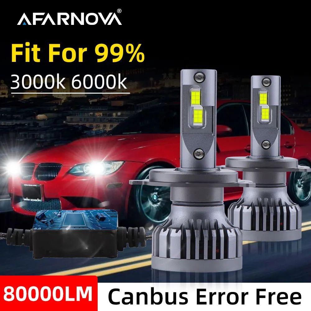 

H7 светодиодный Canbus 7530 H11 H1 H4 80000LM 360 Вт HB3 9005 HB4 9006 H8 HIR2 светодиодный фара для автомобиля авто противотуманная светильник мотоцикла 6000K