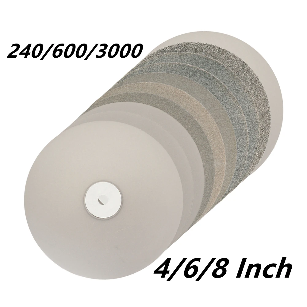 3Pcs468150mmDiamondCoatedGrindingWheelDisc2406003000Grit