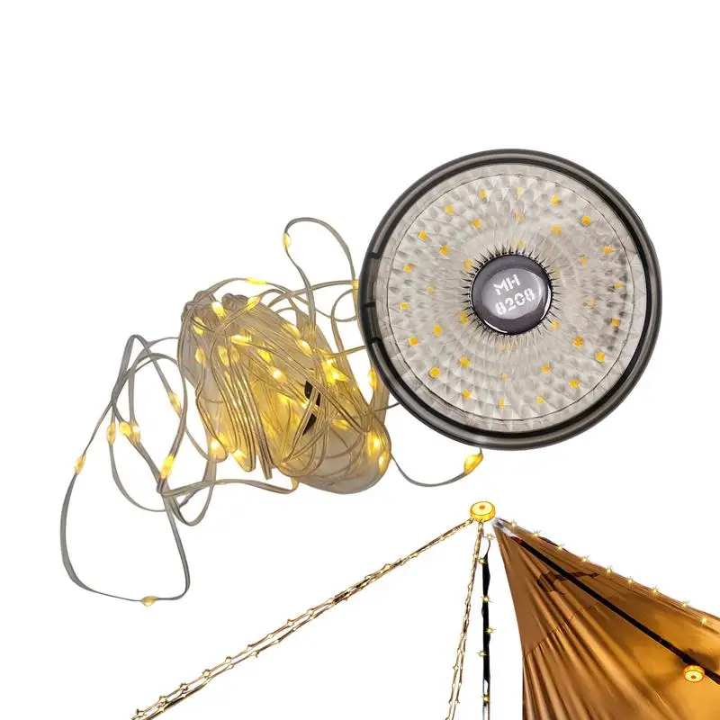 

Уличная гирлянда для кемпинга, портативные фонари для кемпинга, водонепроницаемая светодиодная гирлянда для быстрого хранения для кемпинга, 26, 3 фута