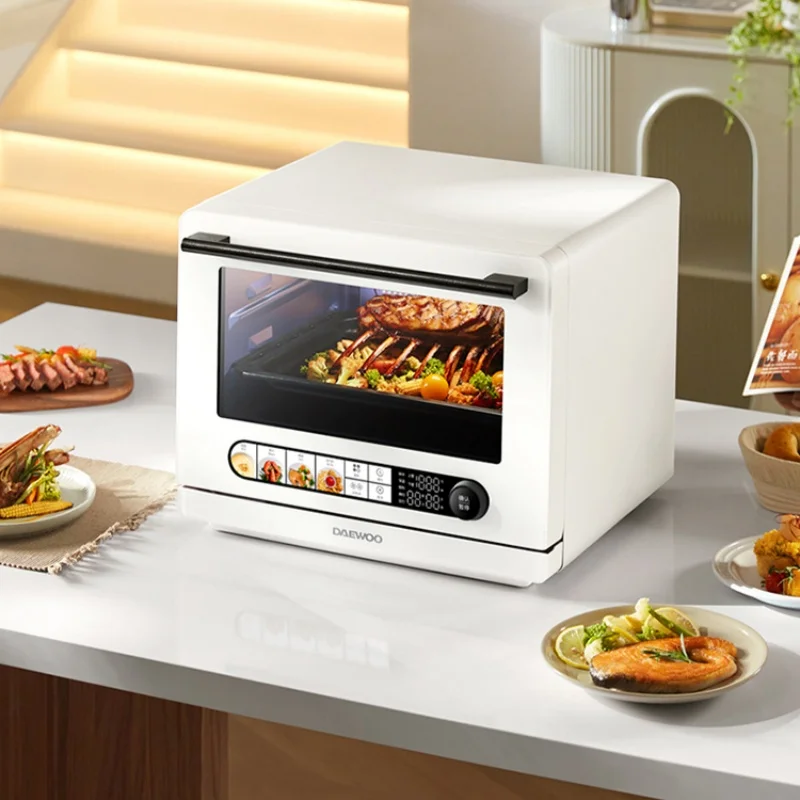 DAEWOO 26L Micro Steaming Baking and Frying Oven Machine Double Fan Electric Oven Multi Functional Steam Machine 220V