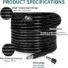 High Pressure Hose for Bosch 6-15 Meters Car Washer Pipe Cord Pressure Cleaning Water Hose for Bosch AR Michelin Black & Decker 2