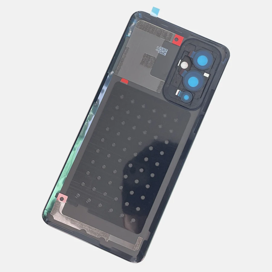 A +++ Gorilla Glass 5 Oneplus 9 용 후면 하우징 배터리 뒷면 커버 유리 수리 전화 도어 케이스 교체 + 카메라 렌즈 로고