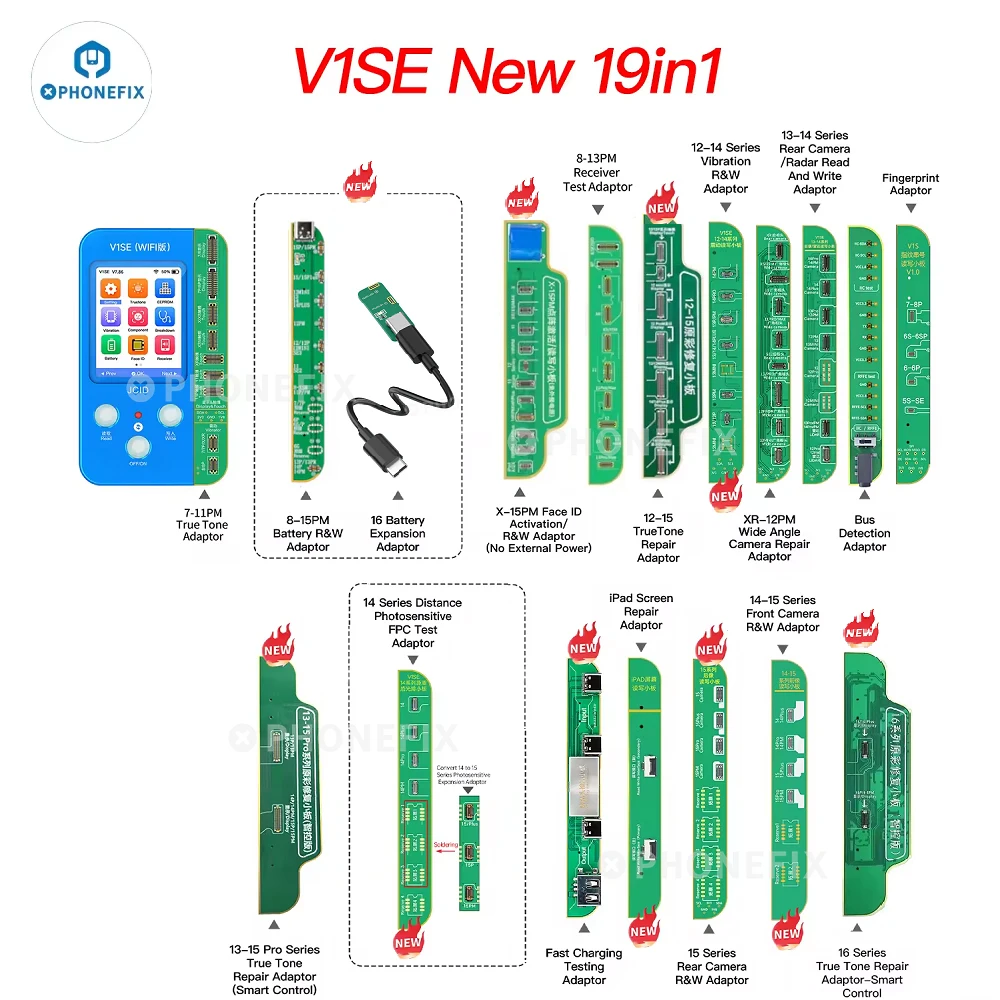 JC V1SE Programmer WIFI Version Set JCID 18in1 19in1 Screen True