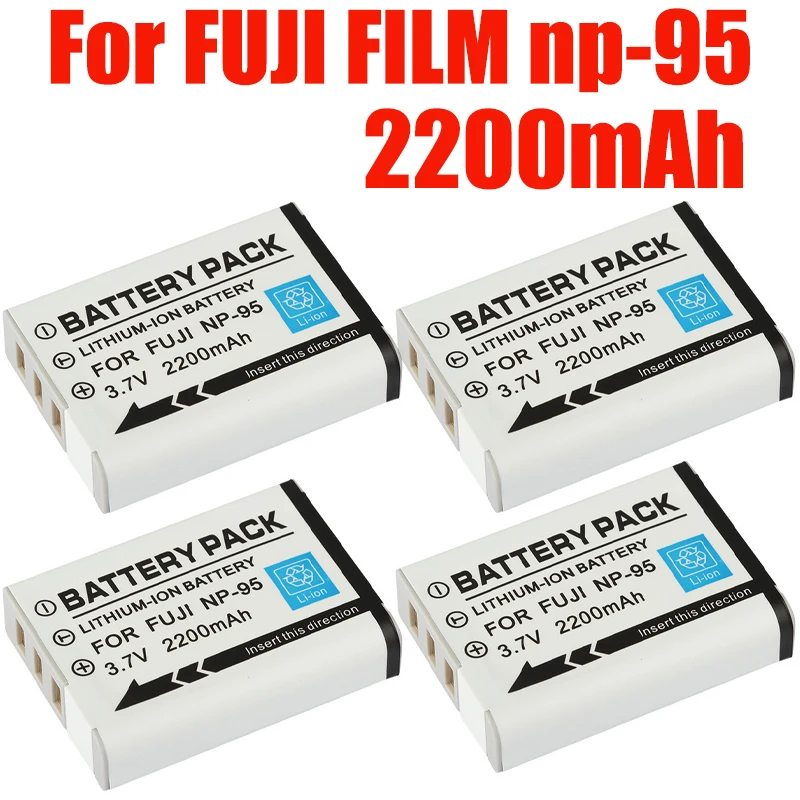 

Upgrade 2200mAh np-95 NP95 Li-ion Battery For Fujifilm Finepix F30 F31FD Real 3D W1 X30 X100 X100T X100LE X100S X-S1