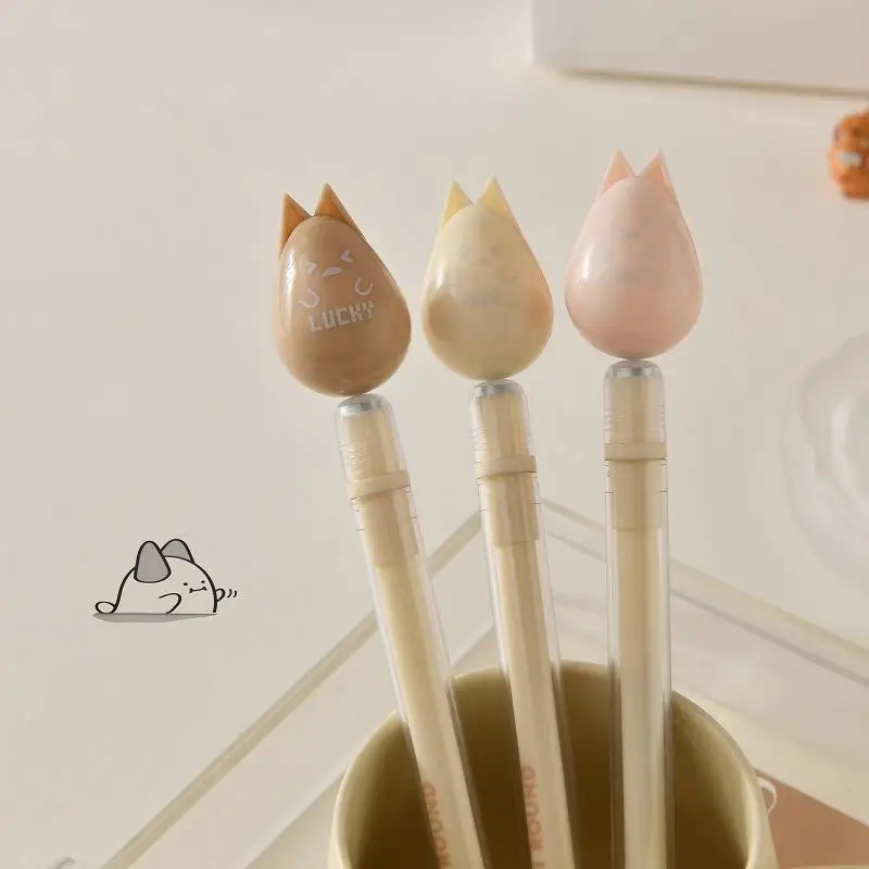 XH 1Pcs 사무용 문구류 귀여운 동물 디자인의 플로팅 매직 젤 펜 0.5mm 고급 팁 가볍고 휴대용 학교 용품