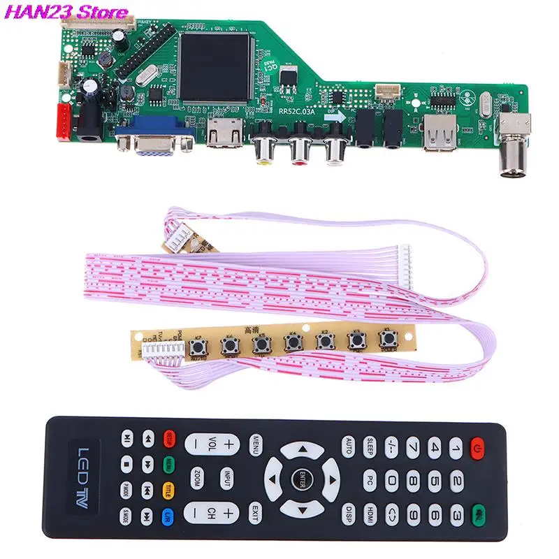LCD TV ̺ , TV Ʈѷ ̹ ,  ȣ DVB-T2, DVB-T LCD TV ,  Ϸ ŰƮ, RR52C.03A, 1 Ʈ