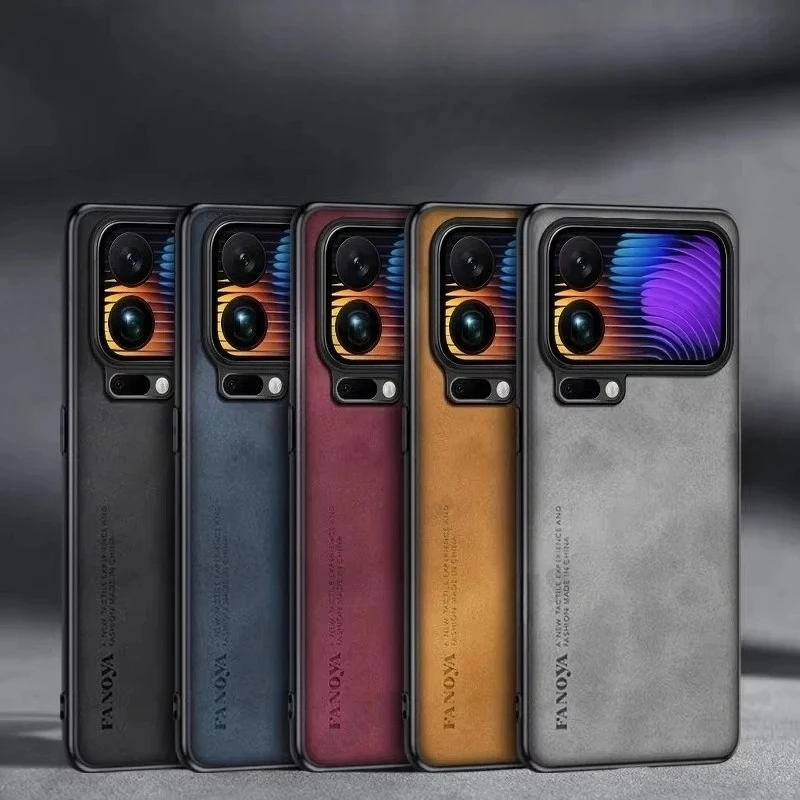 Premium Sheepskin Leather Business Phone Case in Luxury Design