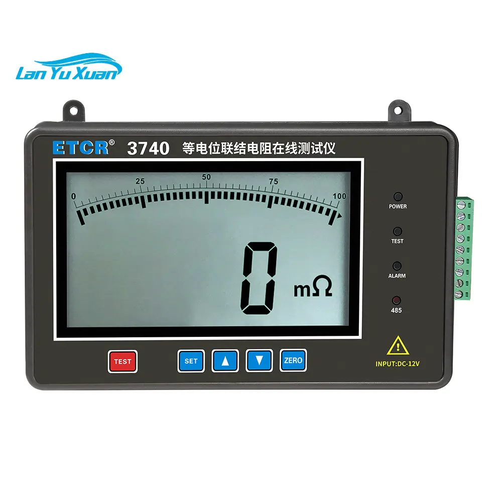 

ETCR3740 Equipotential Bonding Resistance On-Line Tester Earth Resistance Online Detector