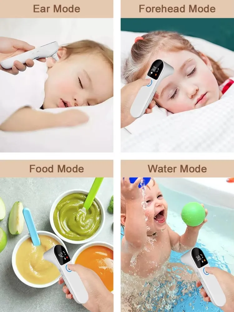 Digital Contactless Ear Infrared Thermometer Electronic Term&oacute;metro Infrarojo Baby Adult Fever Outdoor Home Body Thermometer