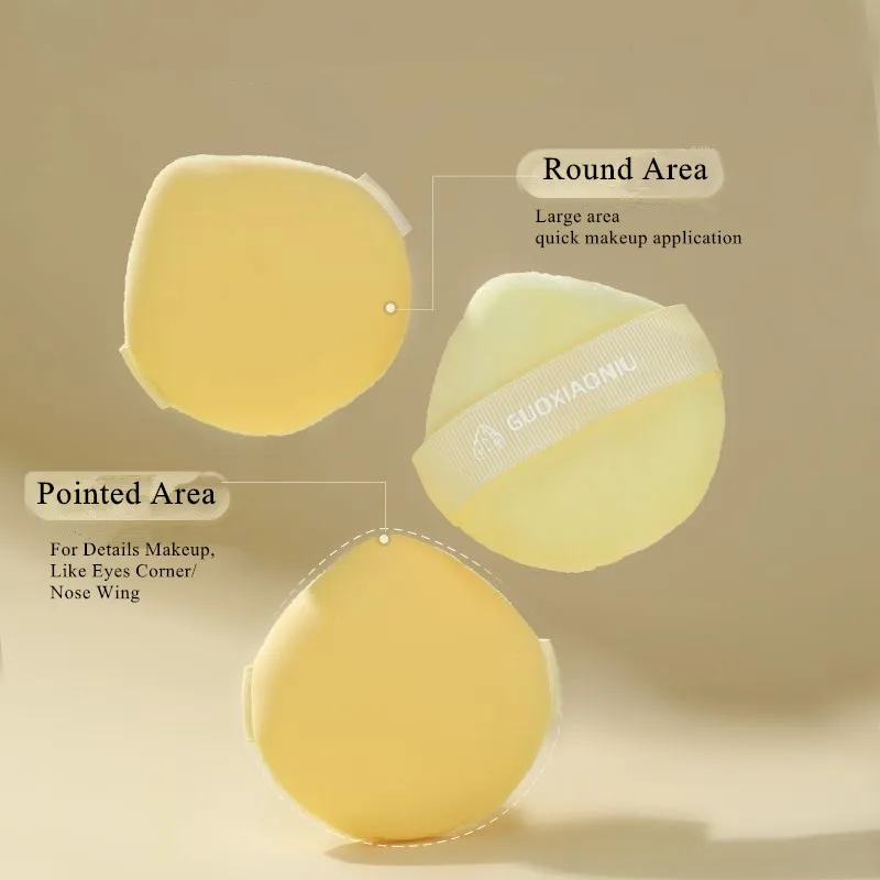 GUOXIAONIU 2PCS Double Sided Use Makeup Blender Puffs Loose Powder Foundation BB Cream Dry Wet Use Cosmetics Applicator Sponge 5