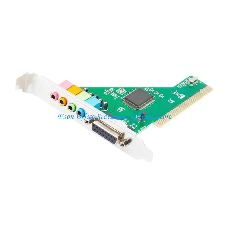 G8DC PCI 사운드 카드 4.1 채널 컴퓨터 데스크탑 사운드 카드 게임 액세서리 용 내부 사운드 카드 스테레오 서라운드
