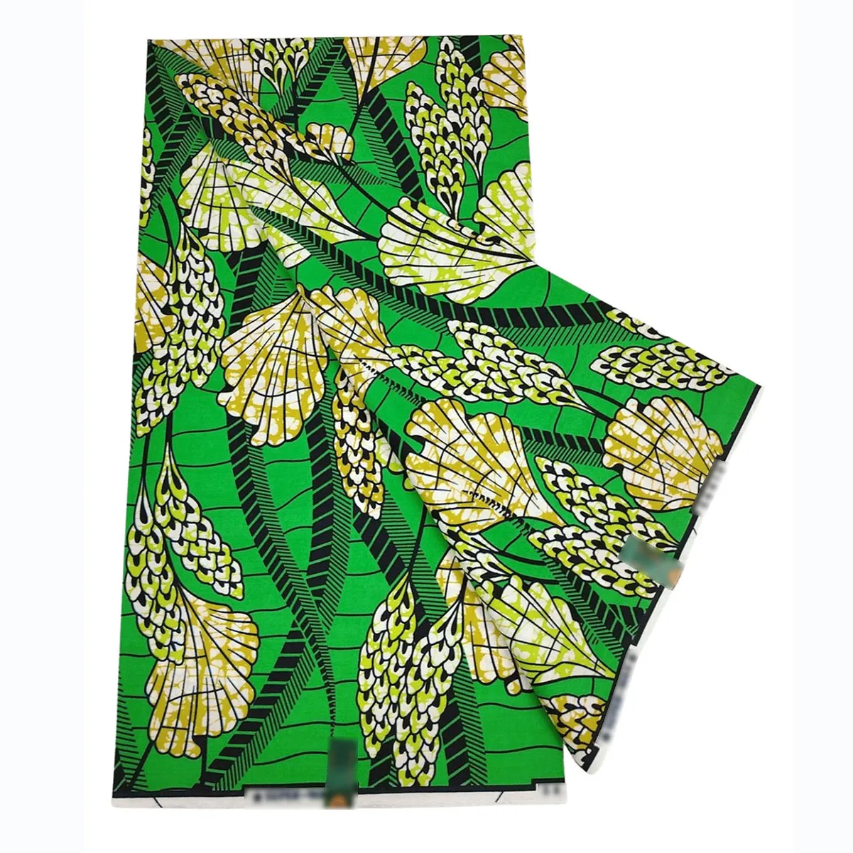 Wax African Fabrics Plant Pattern 6 Yards Dutch Super Wax Cotton Fabric Ankara Hollands 10W5