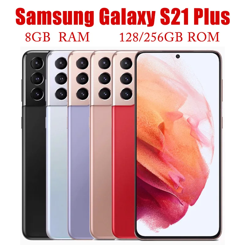 

Unlocked Samsung Galaxy S21 Plus S21+ 5G G996U1 6.7" ROM 128/256GB RAM 8GB Snapdragon 888 NFC Octa Core Original 5G Android