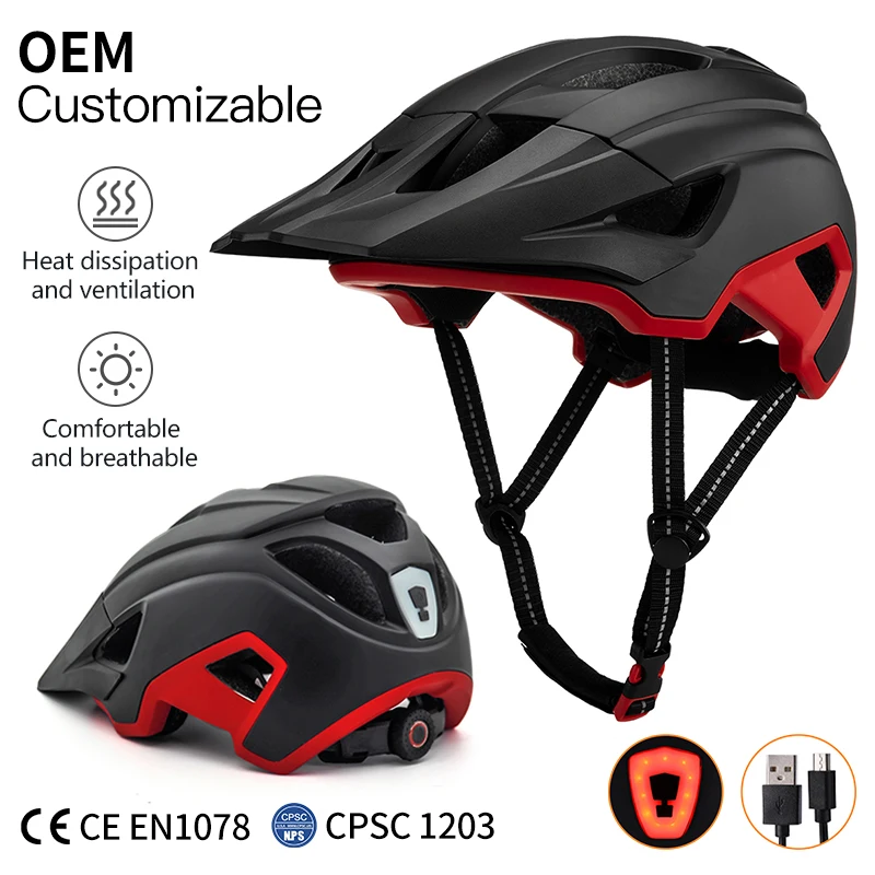 Casco Da Bicicletta Adulti Unisex – Mountain Bike, Strada, Con 21 Fori E Visiera, Regolabile