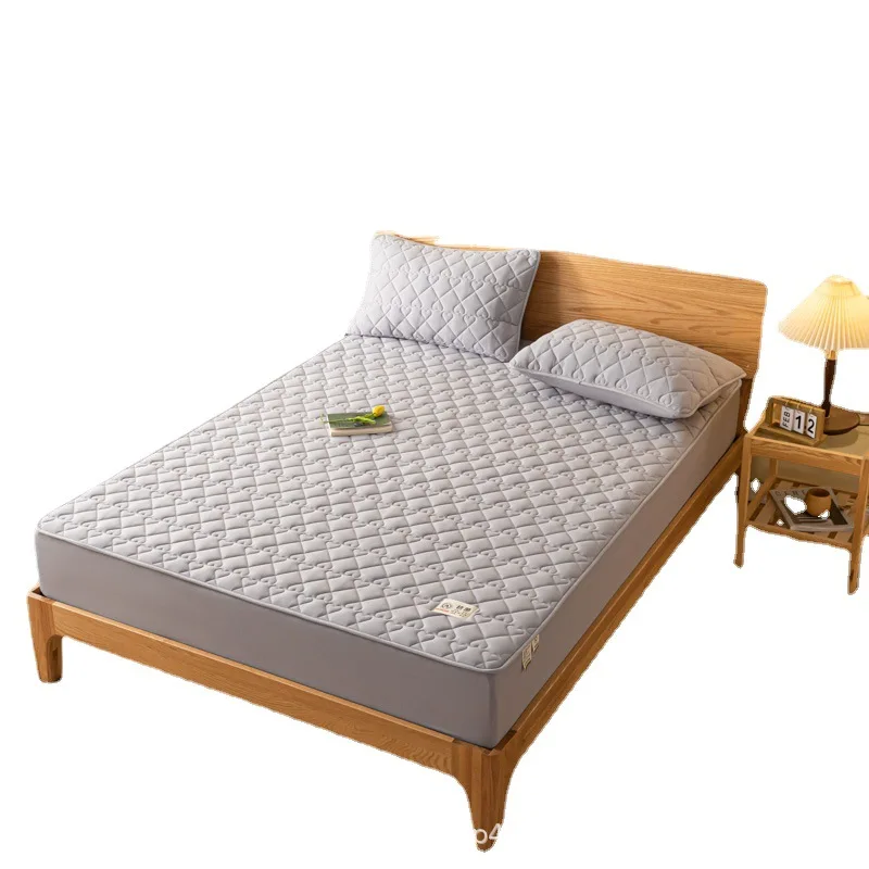 

2023 Cotton dustproof fitted sheet mattress protective cover, Anti Slip