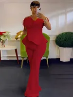 גבוה מותן strapless סרבל קולר גברת ערב ומסיבה צינור העליון סרבל נשים לנשים אלגנטי יום הולדת סקסית 2