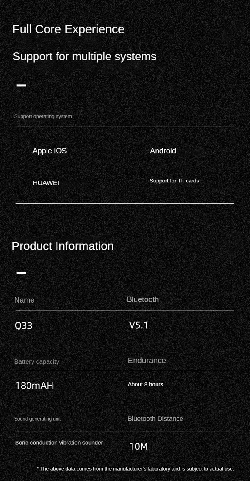 Bone Conduction Bluetooth Sports Headphones Waterproof Wireless_voghion.com