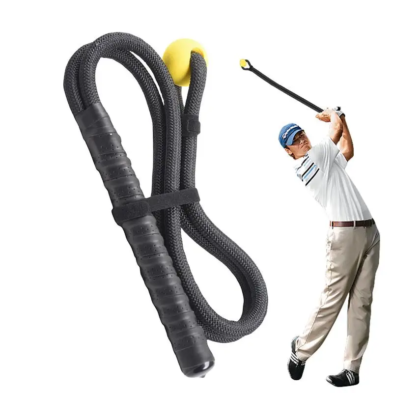 Golf Swing Practice Rope Golf Power Resistant Trainer Golf Swing Aid Speed Improvement Warm Up Exercise And Body Correction Golf