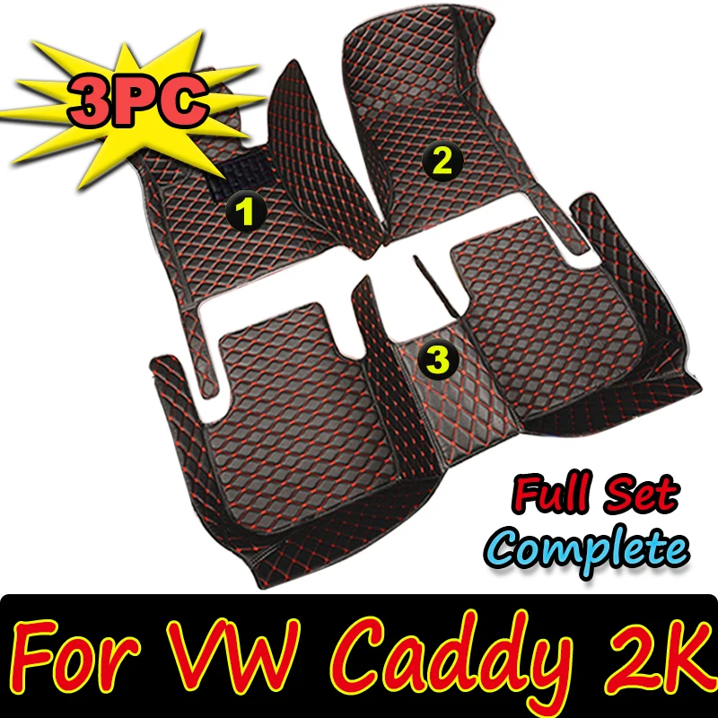 

Car Mats For VW Volkswagen Caddy 2K 2015~2019 Waterproof Accesorios Para Auto Car Floor Mats Tapetes Para Carro Car Accessories