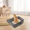 Portable Cat Litter Box Foldable Carrier for Traveling Road Trip Hotel Stays 4