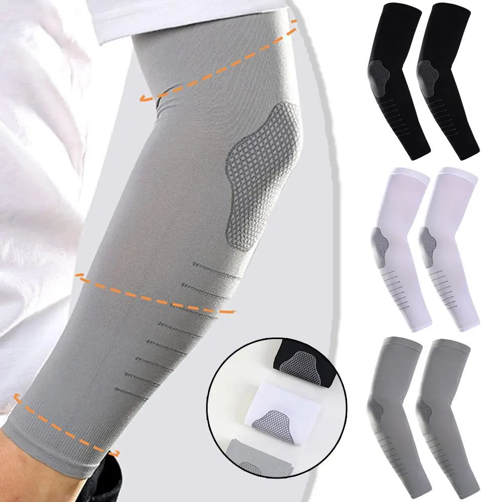 Ice Silk Sunscreen Arm Sleeves 1 Pair for Cycling Sports
