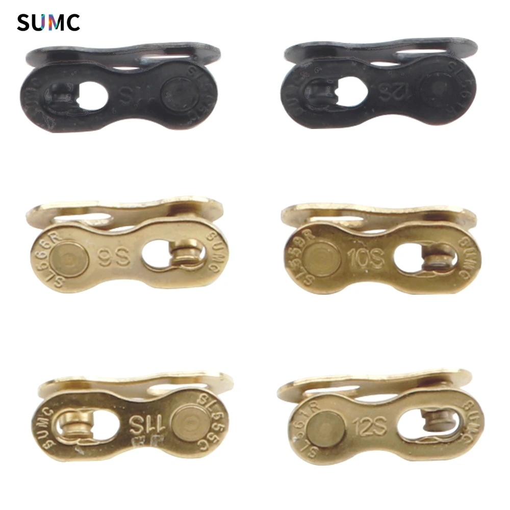 Bicycle Chain Missing Link 6/7/8/9/10/11/12 Speed MTB Road Bike Reusable Chain Magic Clasp 2 Pairs