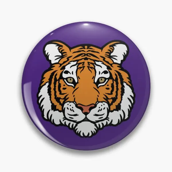 

Purple Tiger Soft Button Pin Badge Brooch Hat Collar Decor Cartoon Clothes Fashion Gift Metal Jewelry Funny Creative Lover