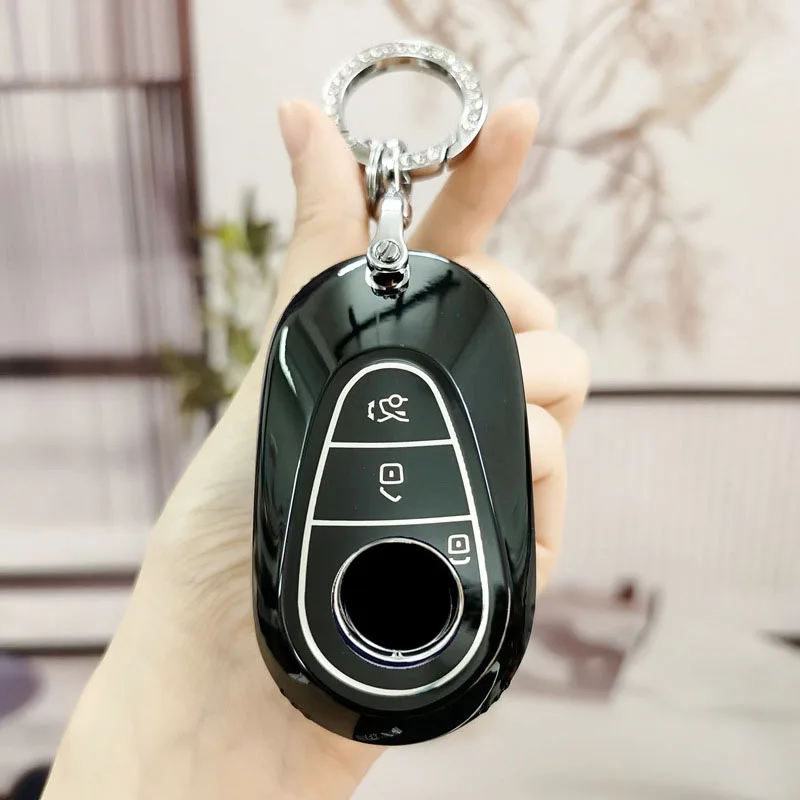 Чехол для автомобильного ключа из ТПУ для Mercedes Benz W206 W223 C S Class S350 S400 S400L S450 S450L S500 S500L C260 C200, аксессуары